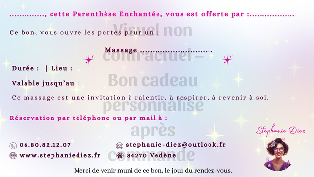 Bon cadeau personnalisable 80€