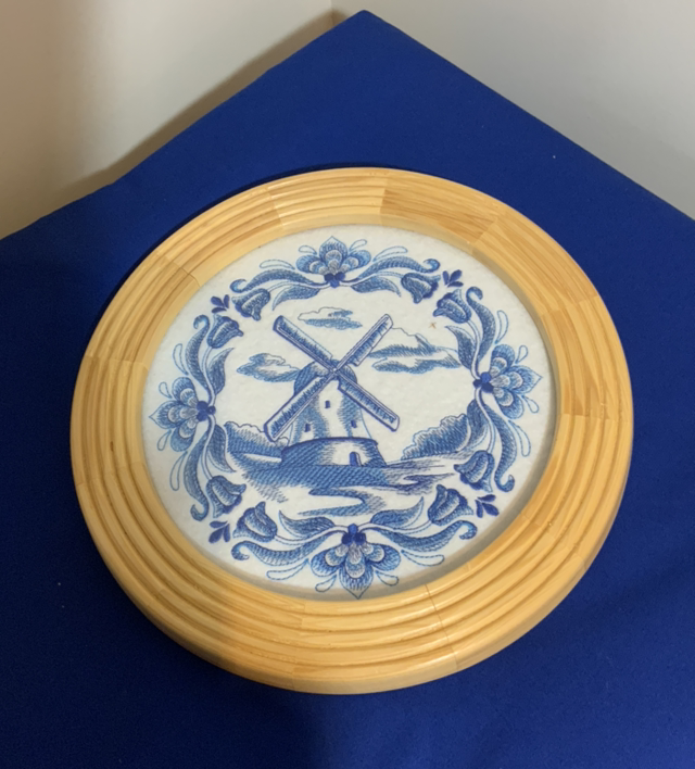 Delft style windmill picture