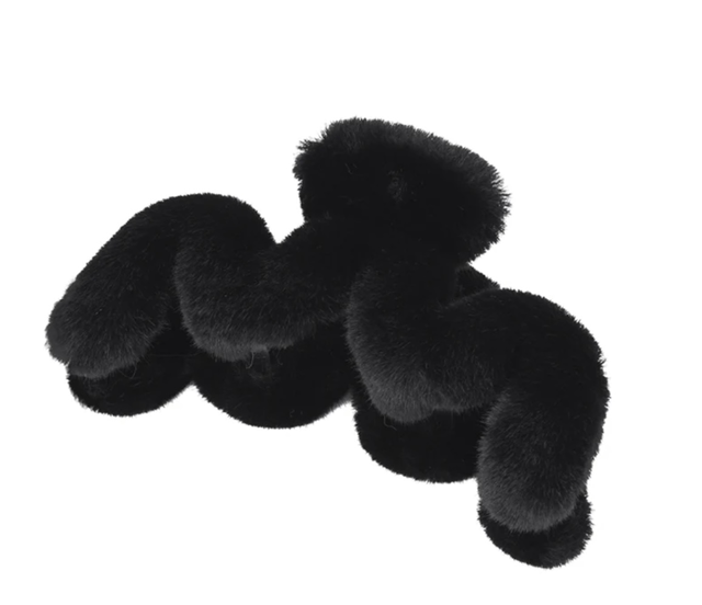 Haarklem Fluffy ZigZag XXL Black