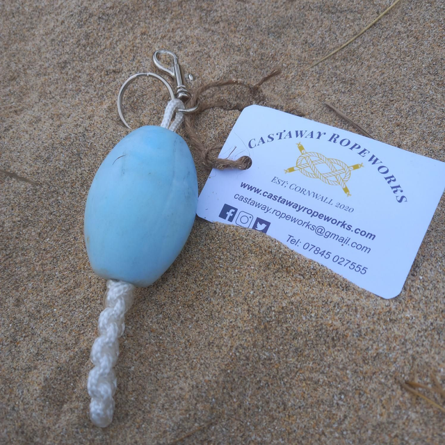 Float Key Ring - Padstow (light blue)