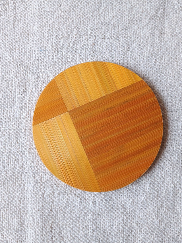 Dessous de verre Rond Collection BOIS