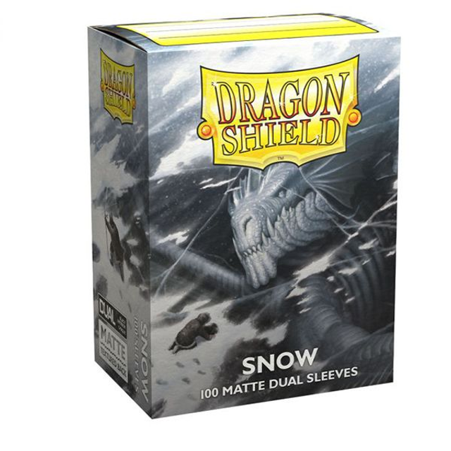 Dual Matte Standard Size Sleeves 100pk - Snow