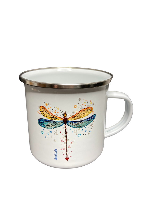 Emailletasse "Libelle"