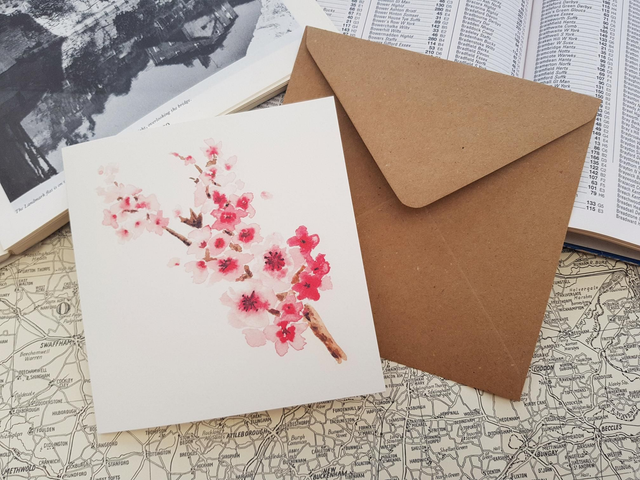 Cherry blossom card 