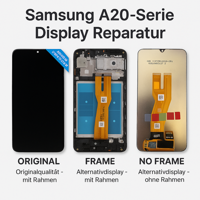 Samsung A20 - Serie Display Reparatur (A20 / A20e / A20s / A21s / A22 4G / A22 5G / A23 4G / A23 5G / A24 4G / A24 5G / A25 4G / A25 5G)