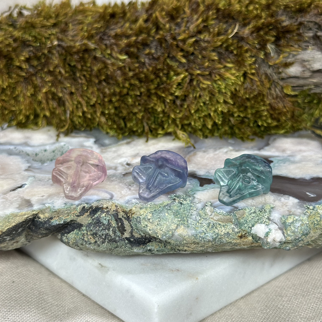 Millennium Falcon Mini Fluorite Carving