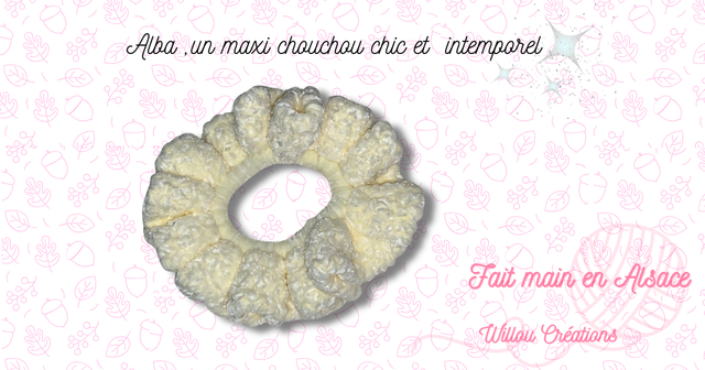 Maxi chouchou crocheté Alba