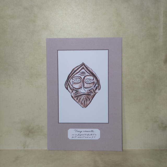 Carte Art Celte - Visage réversible