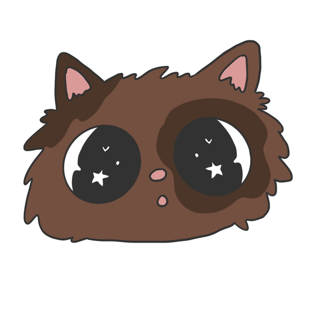 Original Art Sticker | Brown Cat