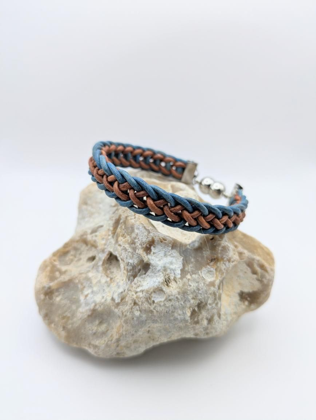 Slim Flat Braid Kumihimo Bracelet (3)