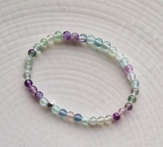 Bracelet Fluorite 4mm