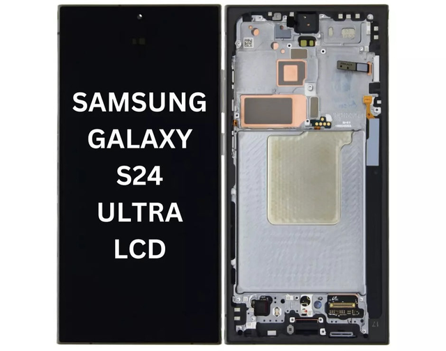 Samsung Galaxy S24 Ultra Replacement OLED Screen With Frame (Black)