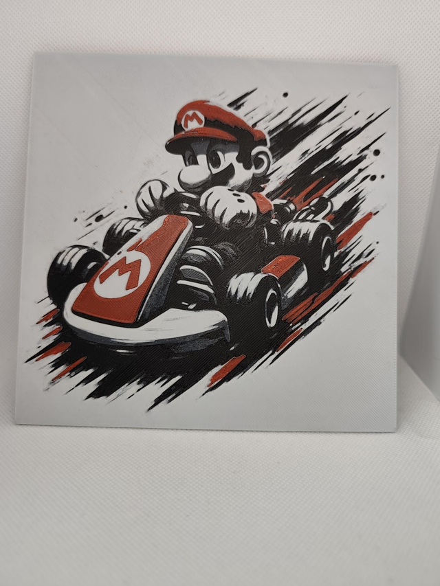 Mario kart tableau 160x160mm