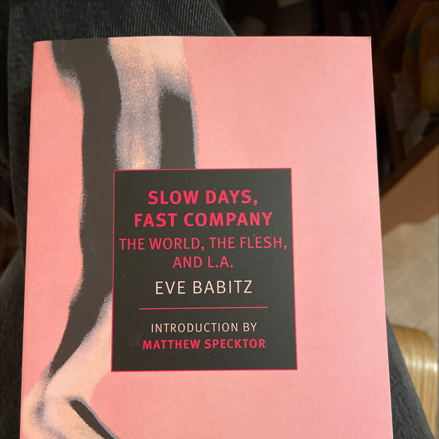 Slow Days, Fast Company Eve Babitz