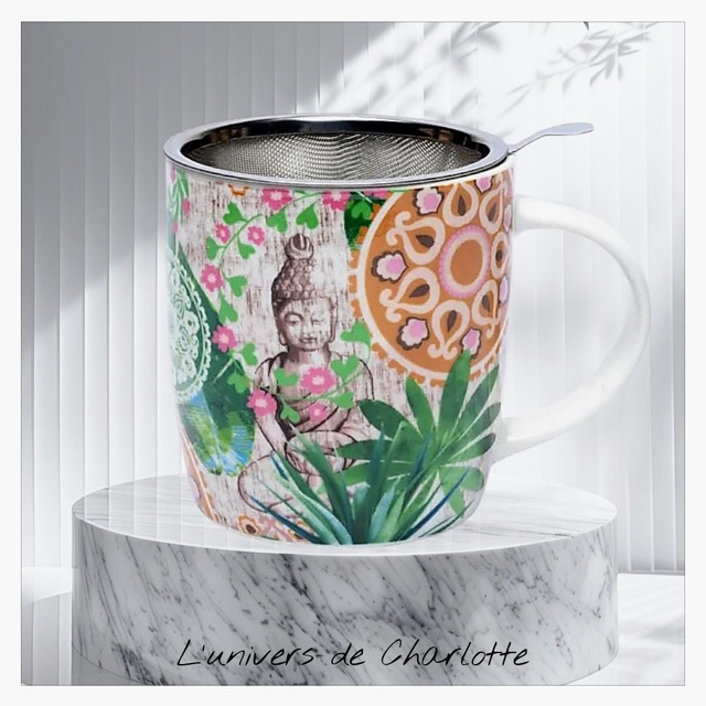 Tasse à infusion "Bouddha zen"