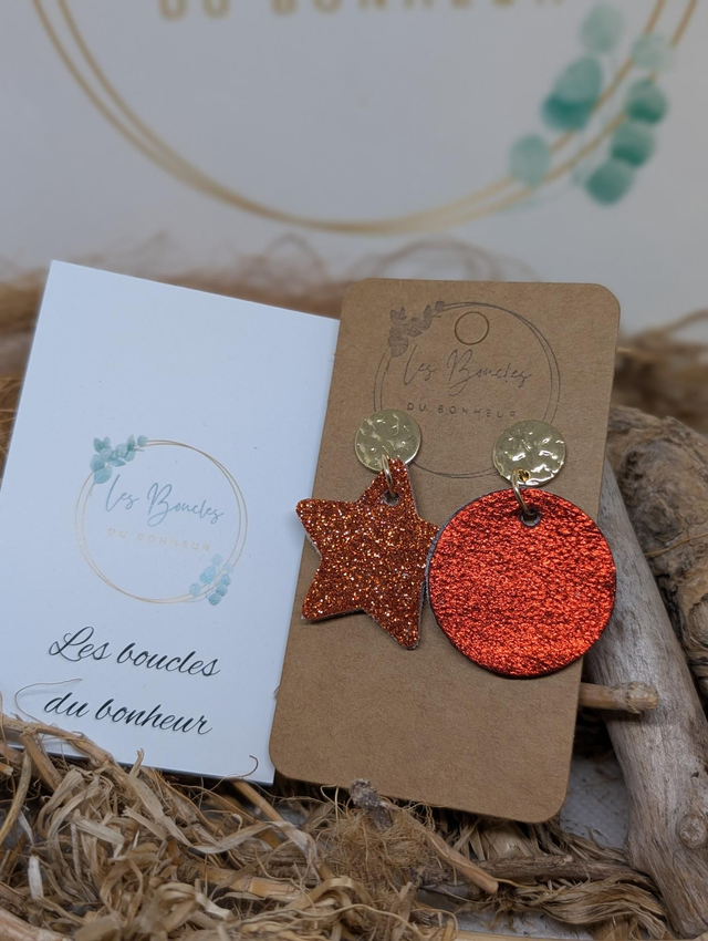 Boucles d'oreilles Asymétrique ag173