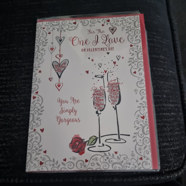 One I Love On Valentines Day - Quality LARGE Valentines Champagne Design