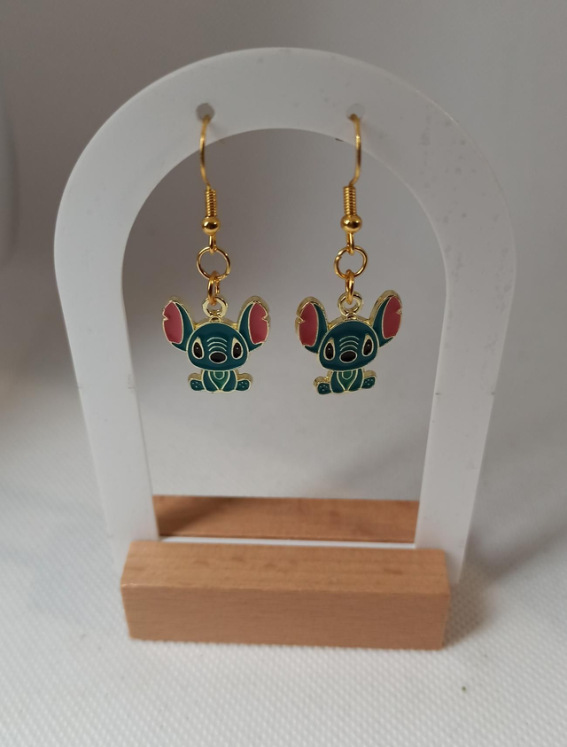 Stitch - Boucle d'oreille bleu