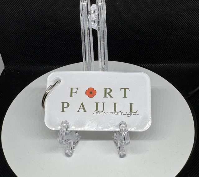 Fort Paull Rectangular Acrylic Keyring 6cm x 4cm