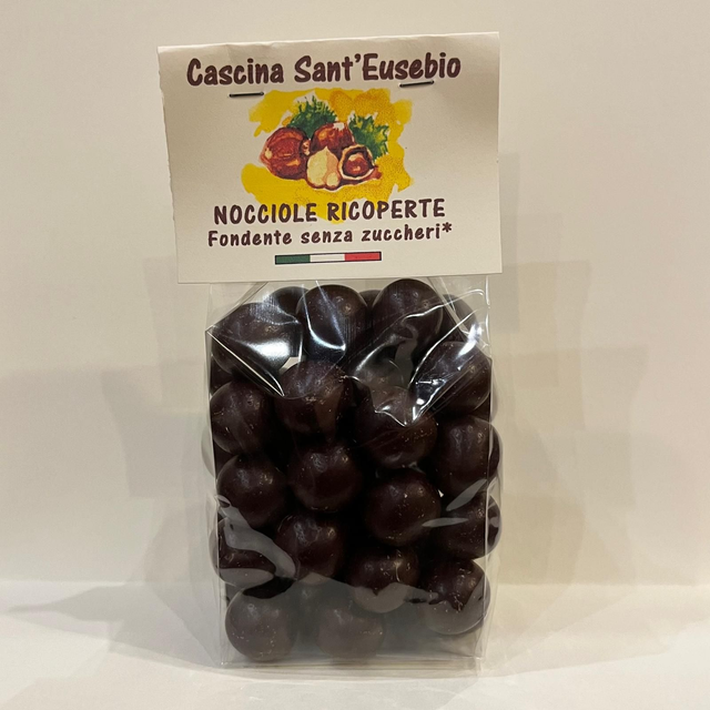 Nocciole Ricoperte Cioccolato Fondente Senza Zuccheri