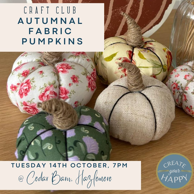 Autumnal Fabric Pumpkins