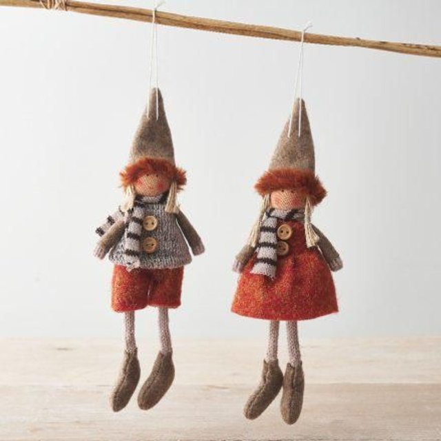 Orange Hanging Dolls x2 