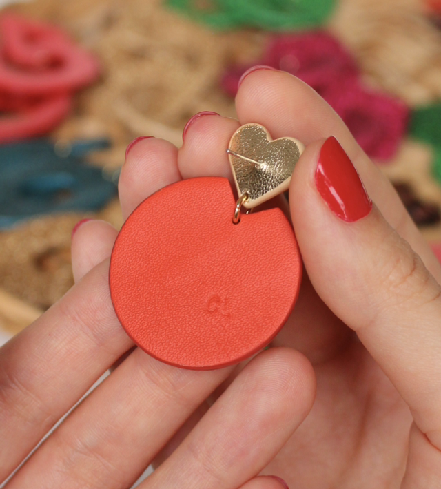 Kira • orange métallisé, doré pailleté