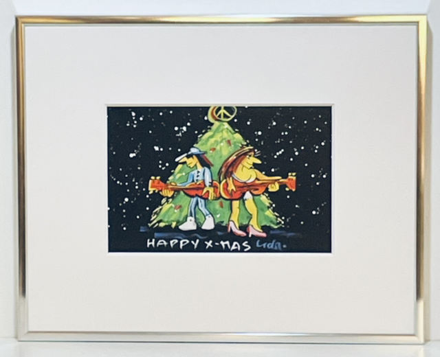 Happy X-Mas - Udo Lindenberg/Unicef gerahmt 