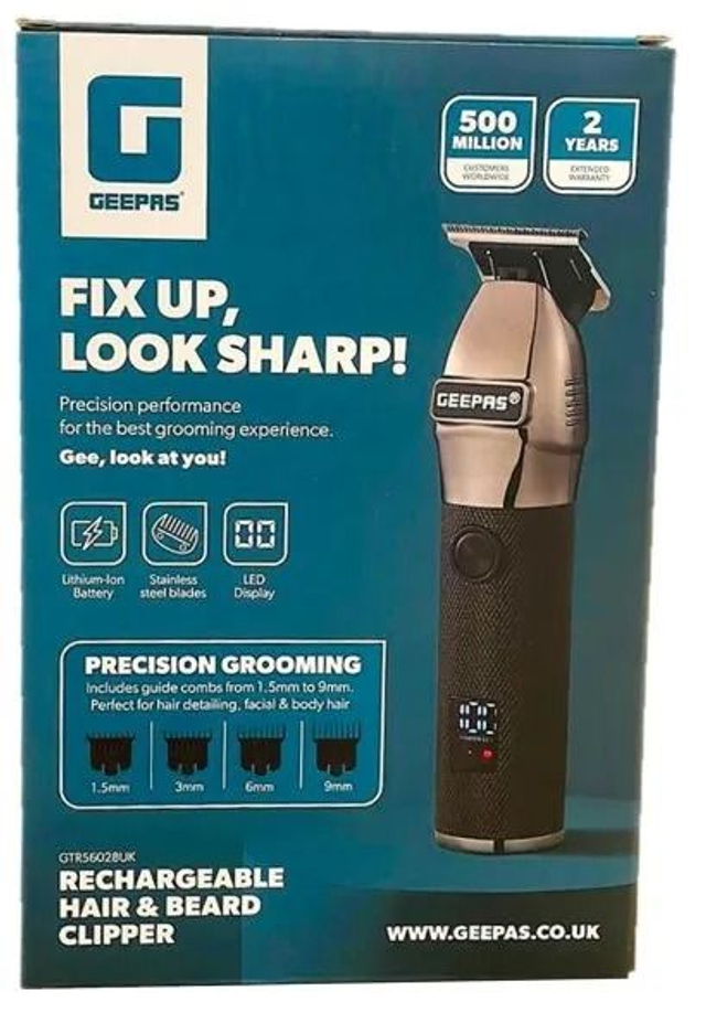 GEEPAS: RECHARGEABLE HAIR CLIPPER USB GTR56028