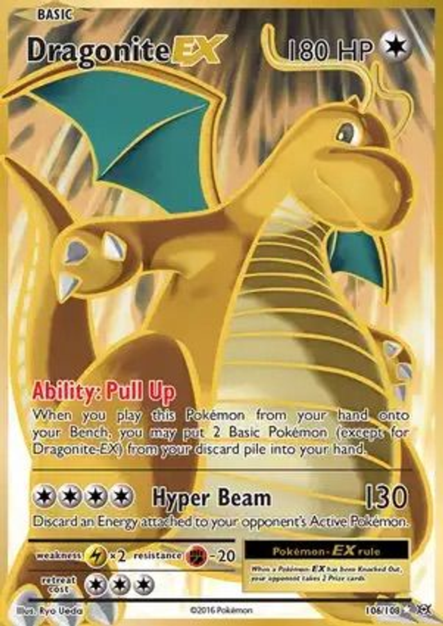 Dragonite EX - 106/108 (Ultra Rare)