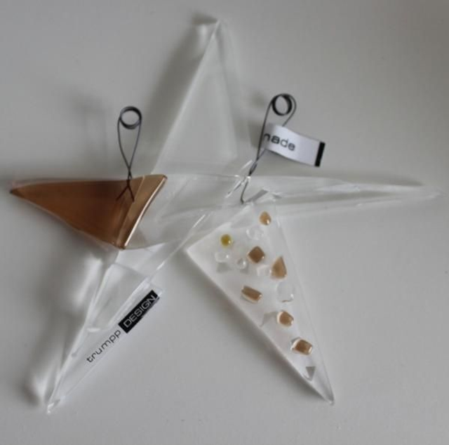 o11 Glas-Stern mit Mosaik Dekor