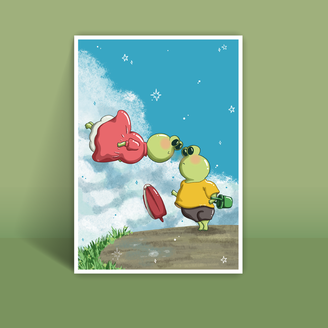 Ponyo sur la falaise - A4