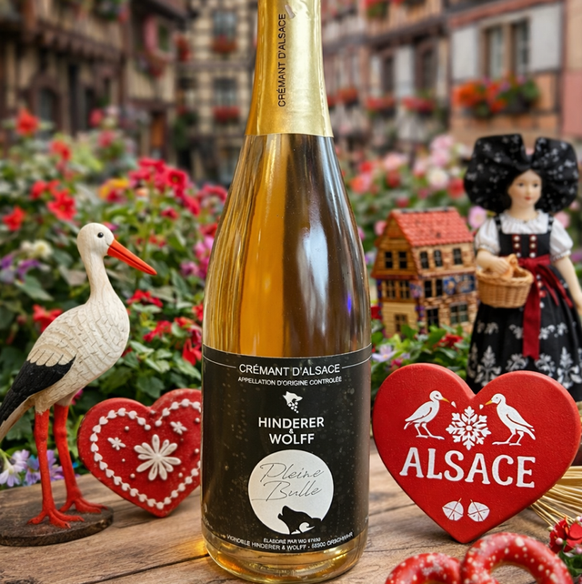 Crémant rosé brut d'Alsace - Hinderer &amp; Wolff