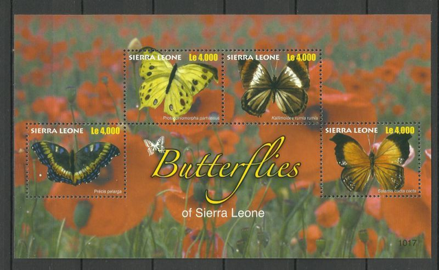 Sierra Leone 2010 Butterflies Sheetlet MNH