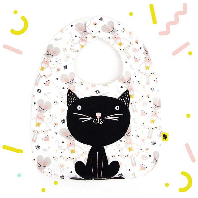 Bavoir de naissance SOURIS