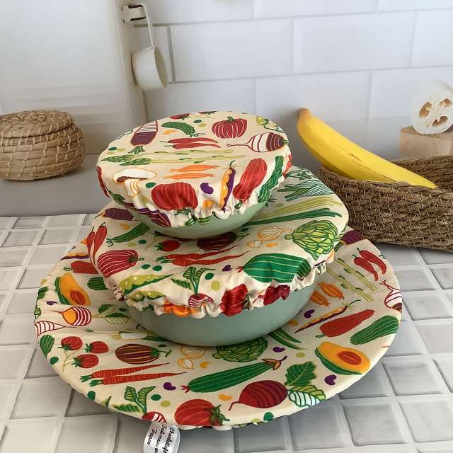 Lot de 3 charlottes à plat lavables 