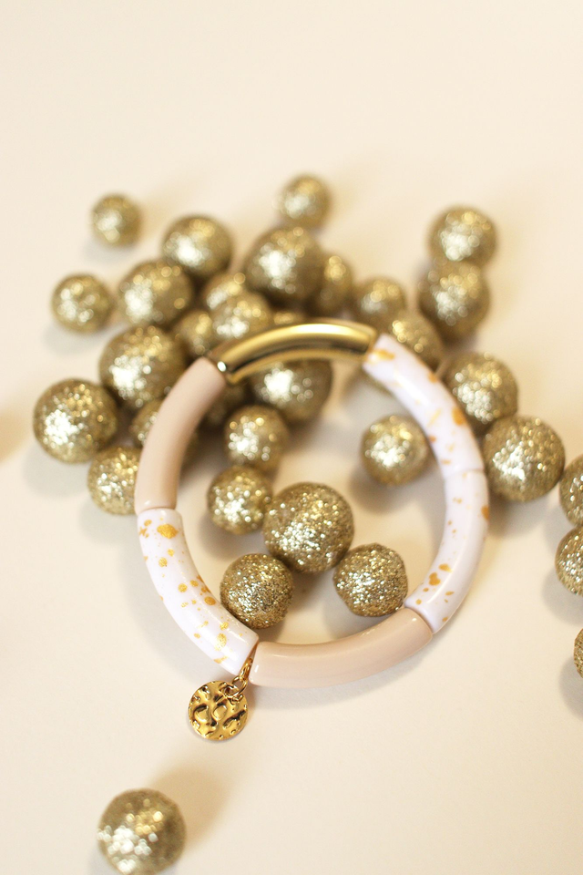 Joy - Éclat blanc et or