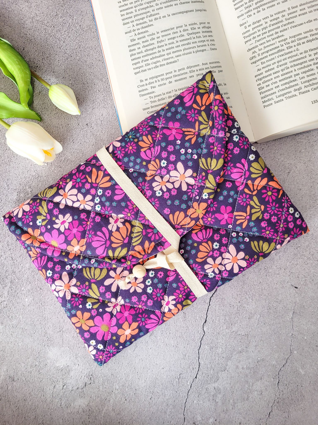 Pochette à livre Romy coton matelassé