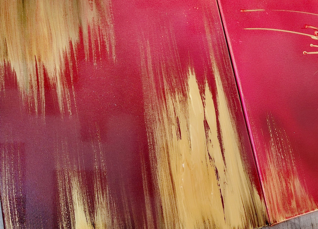 Tableau moderne flamboyant