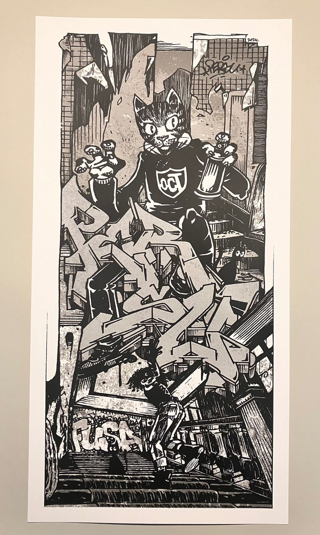 Sérigraphie - "LeM.U.R.Dijon" 