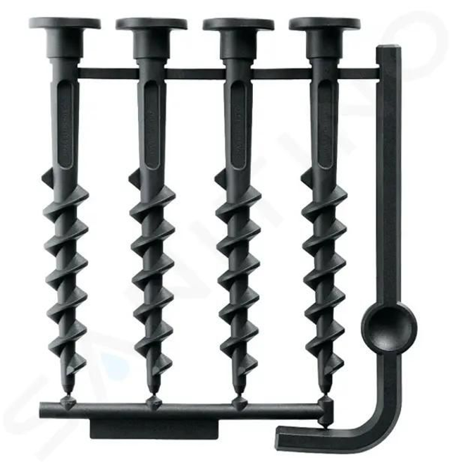 4 vis pour station de charge + clé Allen pour tondeuse robot Indego BOSCH - F016800468

