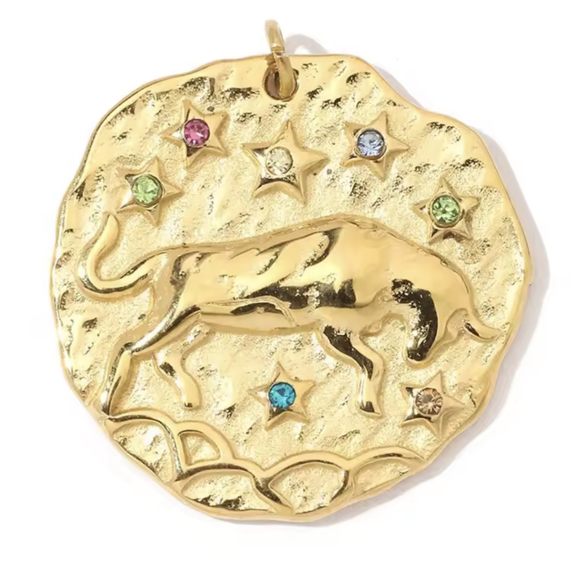 Charm segno zodiacale Toro con zirconi 