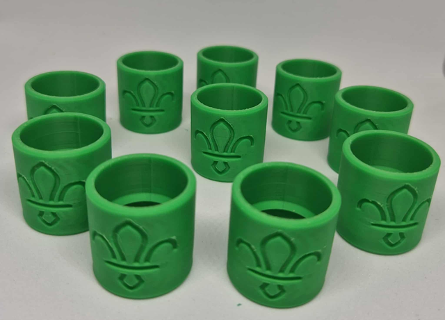 Woggle - Basic - Green Bright - 10 Pack