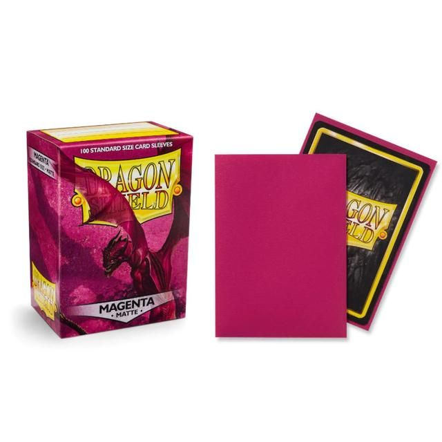 Dragon Shield Matte Magenta Standard Size Card Sleeves 100ct
