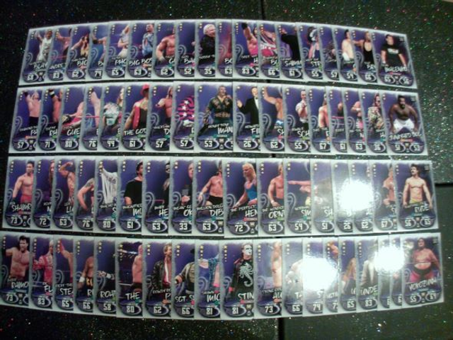 W Legends Slam Attax Live Original Trading Card Full Set 256 To 326