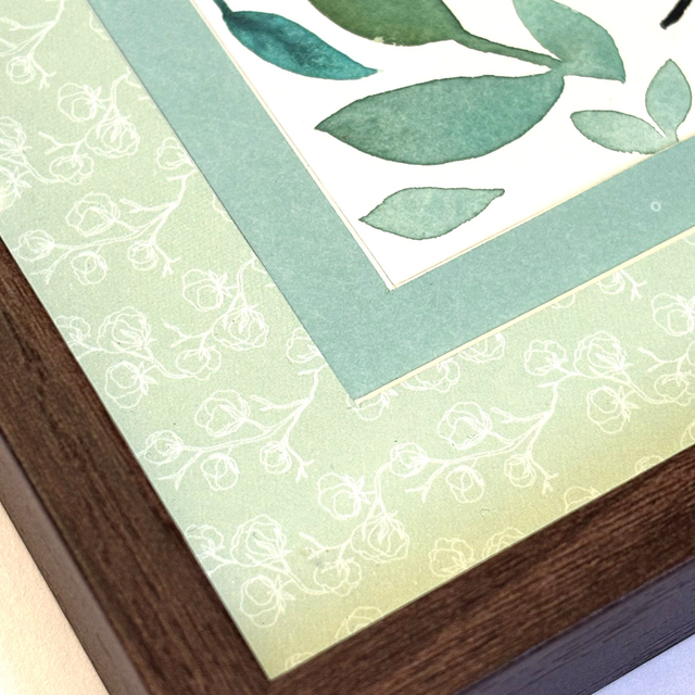 Cadre "Feuillage d'eau"