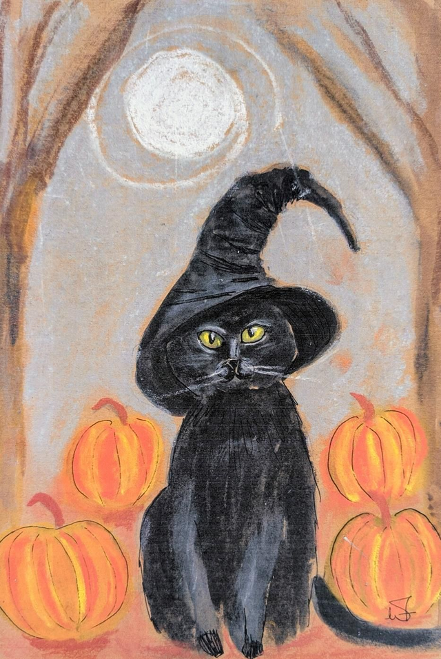 Art Salem the Witchy Cat Creative Cats by Wendy 