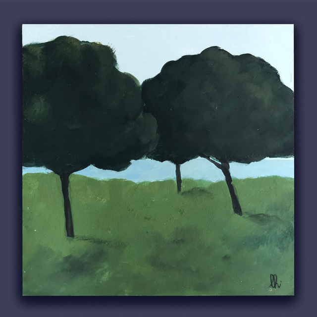 petit tableau les arbres 2 20X20