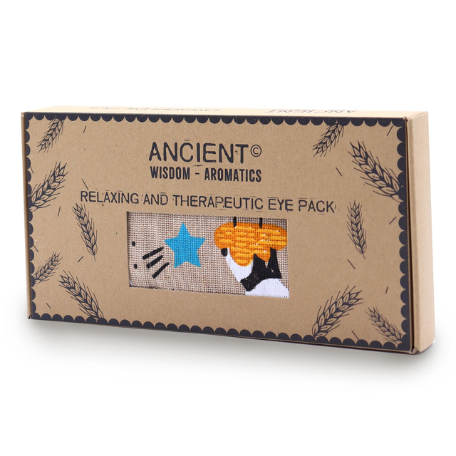 Lavender Natural Cotton and Juto Eye Pillow in Gift Box