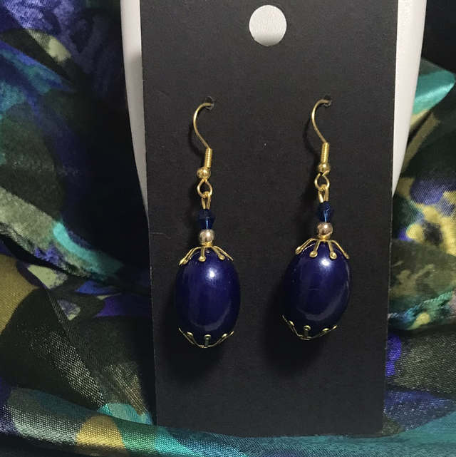 Blue Dangling Earrings - BLDE67